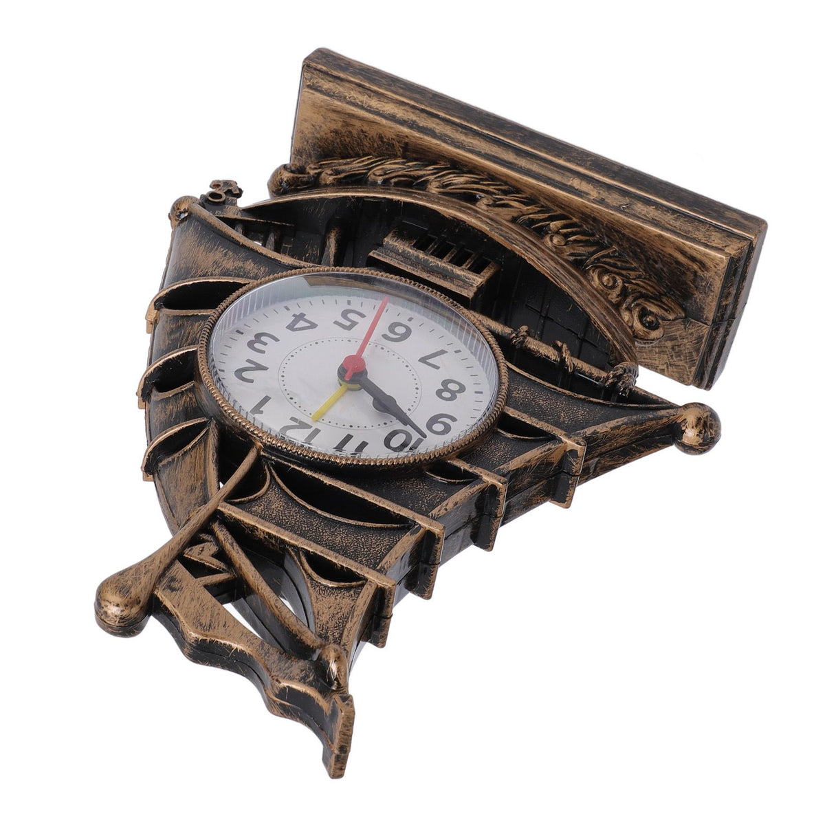 Sailboat Figurine Clock Antique Decorative Easy To Maintain Boat Figurine Time Clock for Home