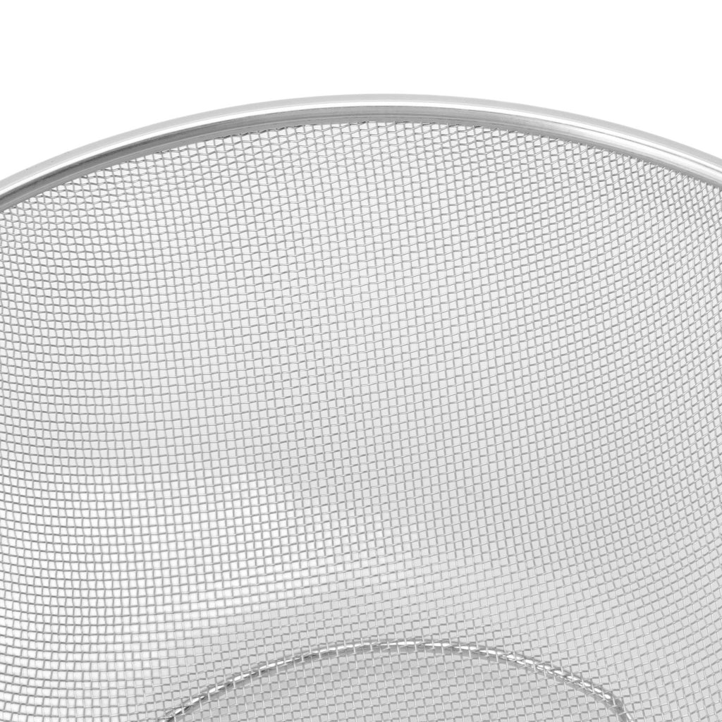 Stainless Steel Strainer Colander Fast Drainage 24CM Diameter Safe Food Grade Material Salad Bowl for Home Kitchen Mesh Screen
