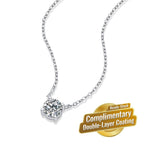 Eternal Heart Moissanite Pendant Necklace – 925 Silver Plated in White Gold, 1 Carat Round Cut with Eight Hearts and Eight Arrows, Four-Claw Setting, Brilliant Sparkle for Daily Elegance and Gifting (Moissanite 3 Carat, Premium S925)