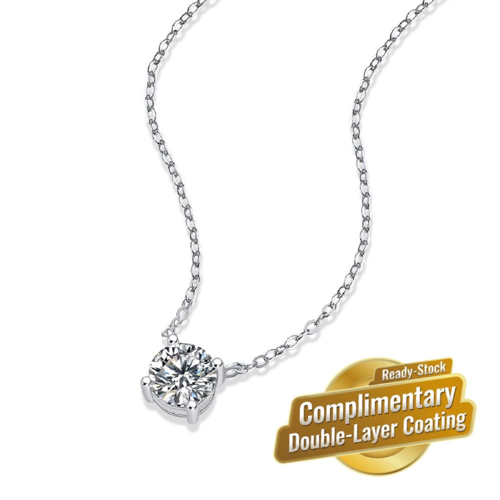 Eternal Heart Moissanite Pendant Necklace – 925 Silver Plated in White Gold, 1 Carat Round Cut with Eight Hearts and Eight Arrows, Four-Claw Setting, Brilliant Sparkle for Daily Elegance and Gifting (Moissanite 3 Carat, Premium S925)