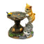 Rabbit Garden Lamp Solar Powered Garden Ornament Resin Garden Light Outdoor - Light Brown - Size 1