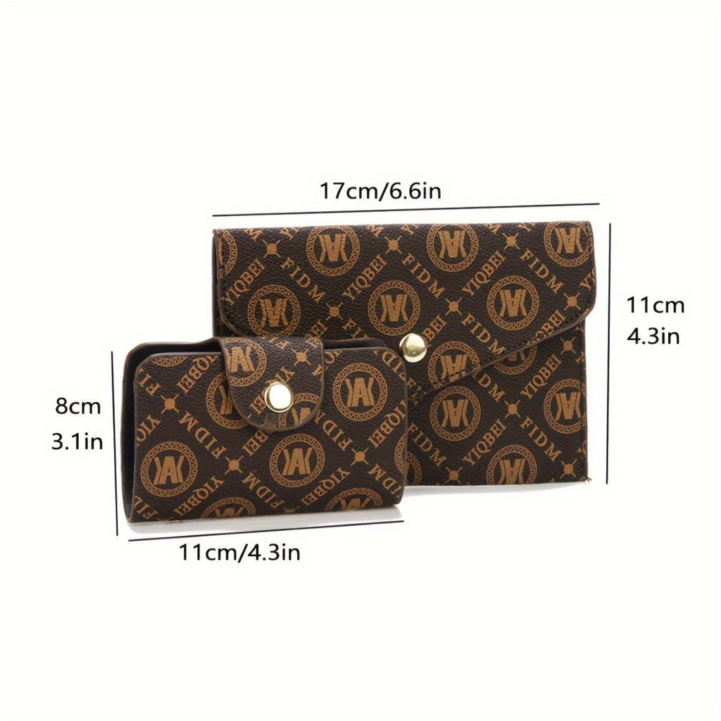 Women'S Handbag Set Monogram Handbag Three-Piece Handbag Set Australian Style - Khaki - Size 25-11-19