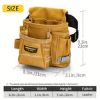 Yellow Gray adjustable tool belt, tool carrying belt, tool storage organizer, tool belt for professionals, DIY tool belt, waist tool pouch, worksite accessories
