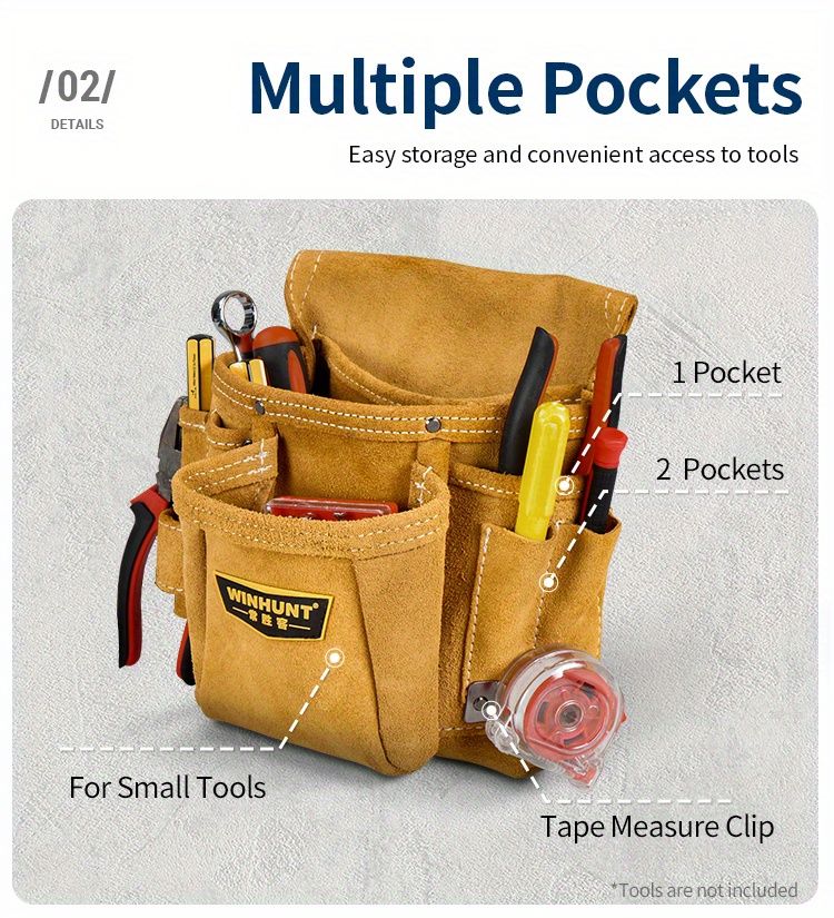 Yellow Gray adjustable tool belt, tool carrying belt, tool storage organizer, tool belt for professionals, DIY tool belt, waist tool pouch, worksite accessories