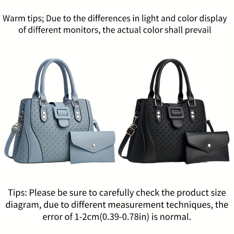 Ladies Handbag Small Purse Fashion Handbag Trendy Bag Australian Women Durable - Blue - Size 30-13-23
