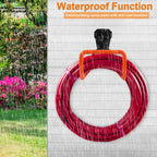 Metal Hose Reel,Hose Holder Hose Hanger Heavy Duty Hose Holders Wall Mount, Hook for Garden Hose/Expandable Hose/Water Hose/Pocket Hose/Flexable Hose（orange）