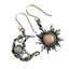 Boho Sun Moon and Stars Drop Dangle Earrings,Bohemian Statement Earrings for Women Girls Asymmetrical Celestial Jewelry Gift