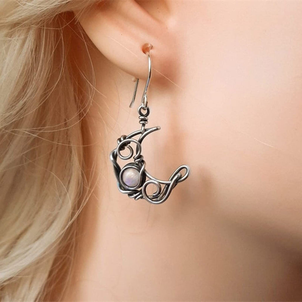 Boho Sun Moon and Stars Drop Dangle Earrings,Bohemian Statement Earrings for Women Girls Asymmetrical Celestial Jewelry Gift
