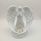 Cosy Resin Angel Figurine Candle Holder, Praying Angel Figurine, Stylish Tea Light Holder, Angel Ornament, Ornament for Home