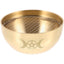1 Set Triple Moon Pentacle Brass Offering Bowl Holy Water Bowl Incense Burner Smudging Bowl Decoration Bowl