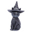 Witches Hat Occult Cat Figurine, 13.5cm,Scarily adorable bewitching cat figurine.Lovingly hand-painted. Black