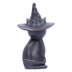 Witches Hat Occult Cat Figurine, 13.5cm,Scarily adorable bewitching cat figurine.Lovingly hand-painted. Black