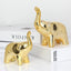 A Pair Elephant Statue Home Decor,Modern Style Figurines,Sculpture for Office Desktop Bookshelf Living Room (Ceramics Gold)