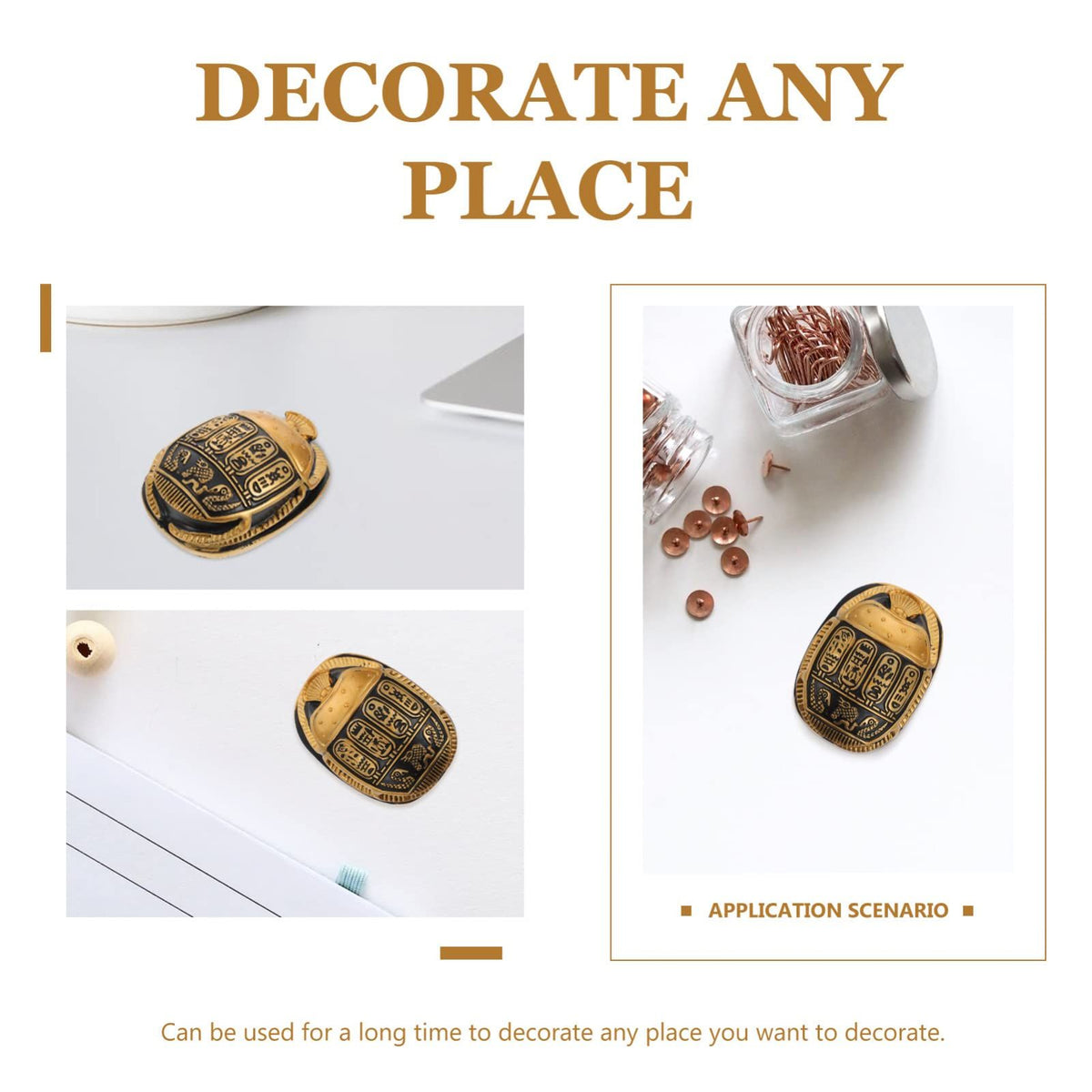 tian Scarab Beetle Ancient Egypt Scarab Figurine Desktop Ornament Collectible Figurine Home Decoration for Car Office