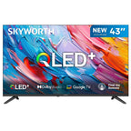 SKYWORTH Q5600H 43''-QLED+ Smart Google TV, FHD, HDR10 HLG, Find-My Remote,Dolby Audio, Screen Casting, Bezel Less Design, Voice Control