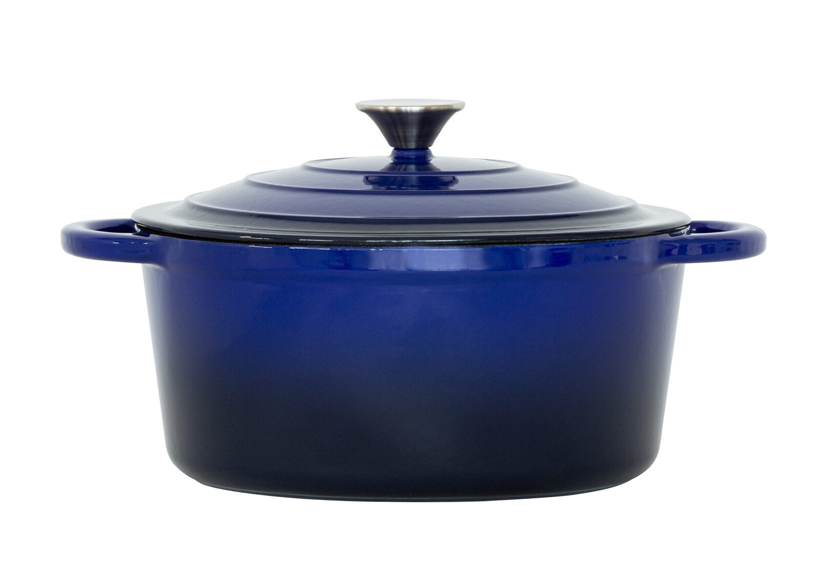 26cm Enamelled Cast Iron French Oven Casserole Dish (4.7L) - Blue Hauptbild
