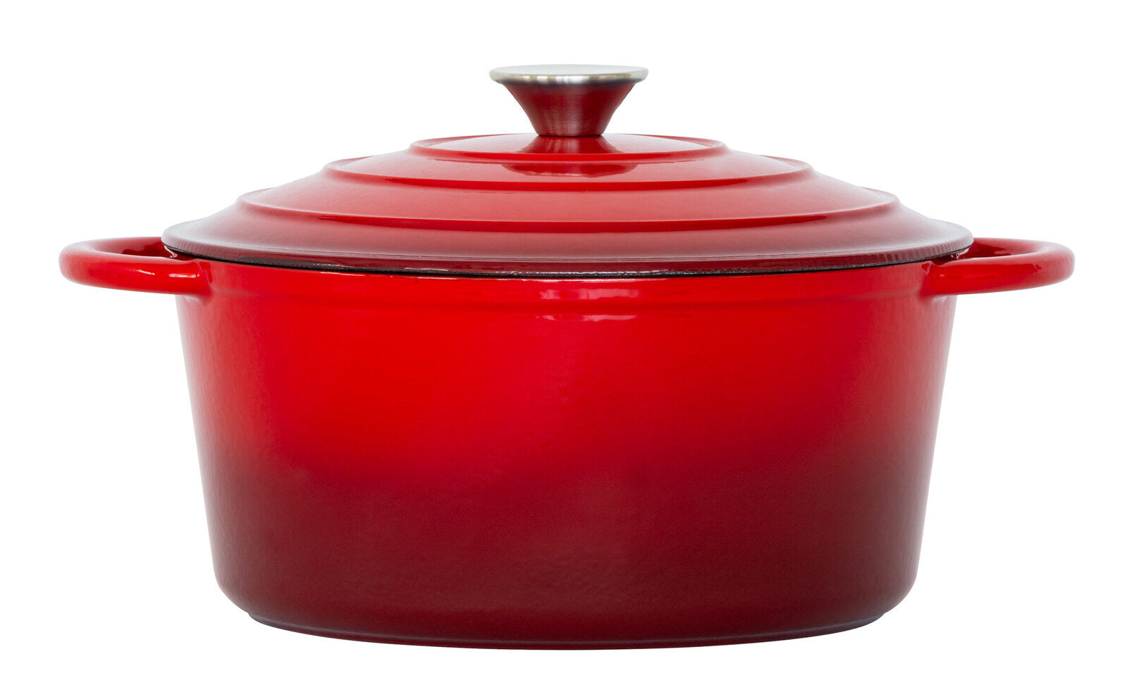 26cm Enamelled Cast Iron French Oven Casserole Dish (4.7L) - Red Hauptbild