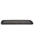 Oil-seasoned Ready to use 50.7x25.8cm Reversible Cast Iron Grill - Black
