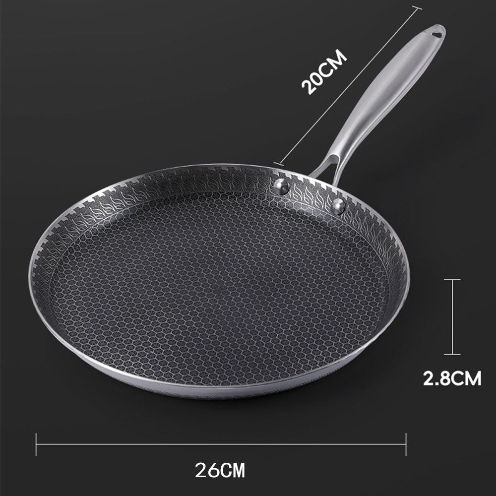 26cm Stainless Steel Non-stick Honeycomb Crepe Pan Hauptbild