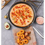 28cm Stainless Steel Crepe Pan Non-Stick Pan Honeycomb Coating Frying Pan Pizza6299