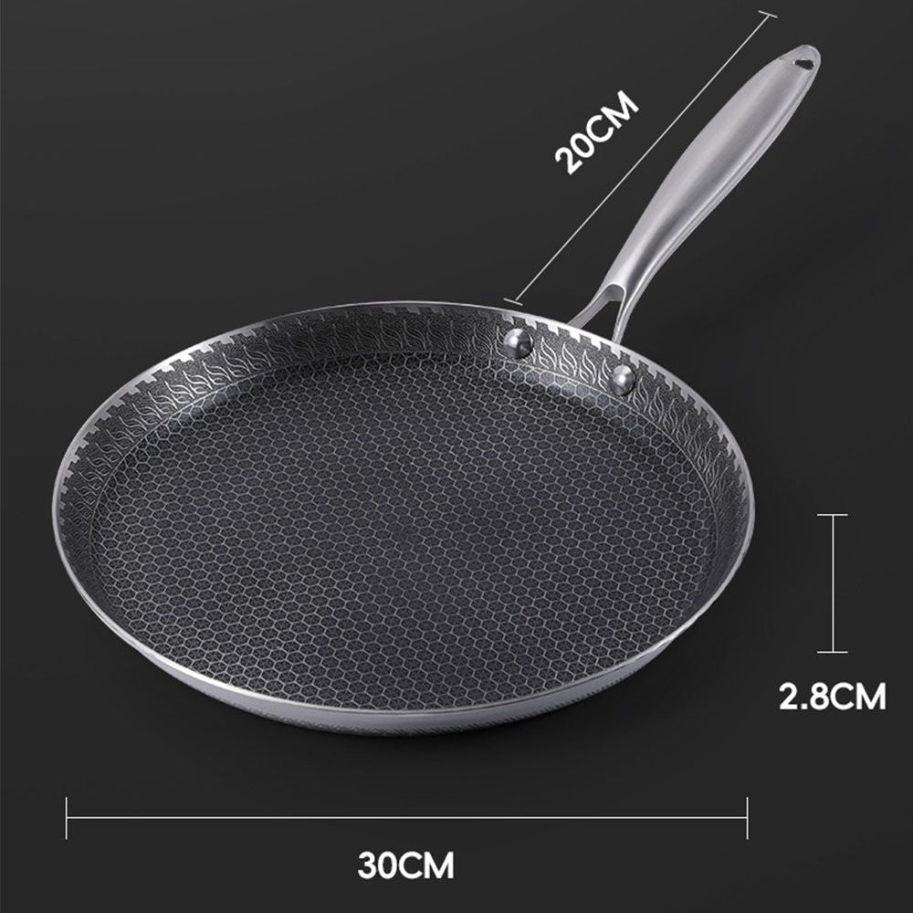 30cm Stainless Steel Non-stick Honeycomb Crepe Pan Hauptbild