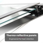 EuroChef 60cm Stainless Built-in 70L Grill 8 Function Fan Forced Electric Wall Oven