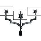 FORTIA Triple Computer Monitor Mount Stand for Desk with 3 Adjustable Arm Holder for 15 to 32 inch Displays