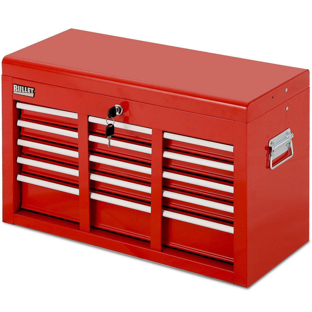 BULLET Pro 9 Drawer Tool Box Chest, Organiser Mechanic Garage Storage Toolbox Set - Red Hauptbild