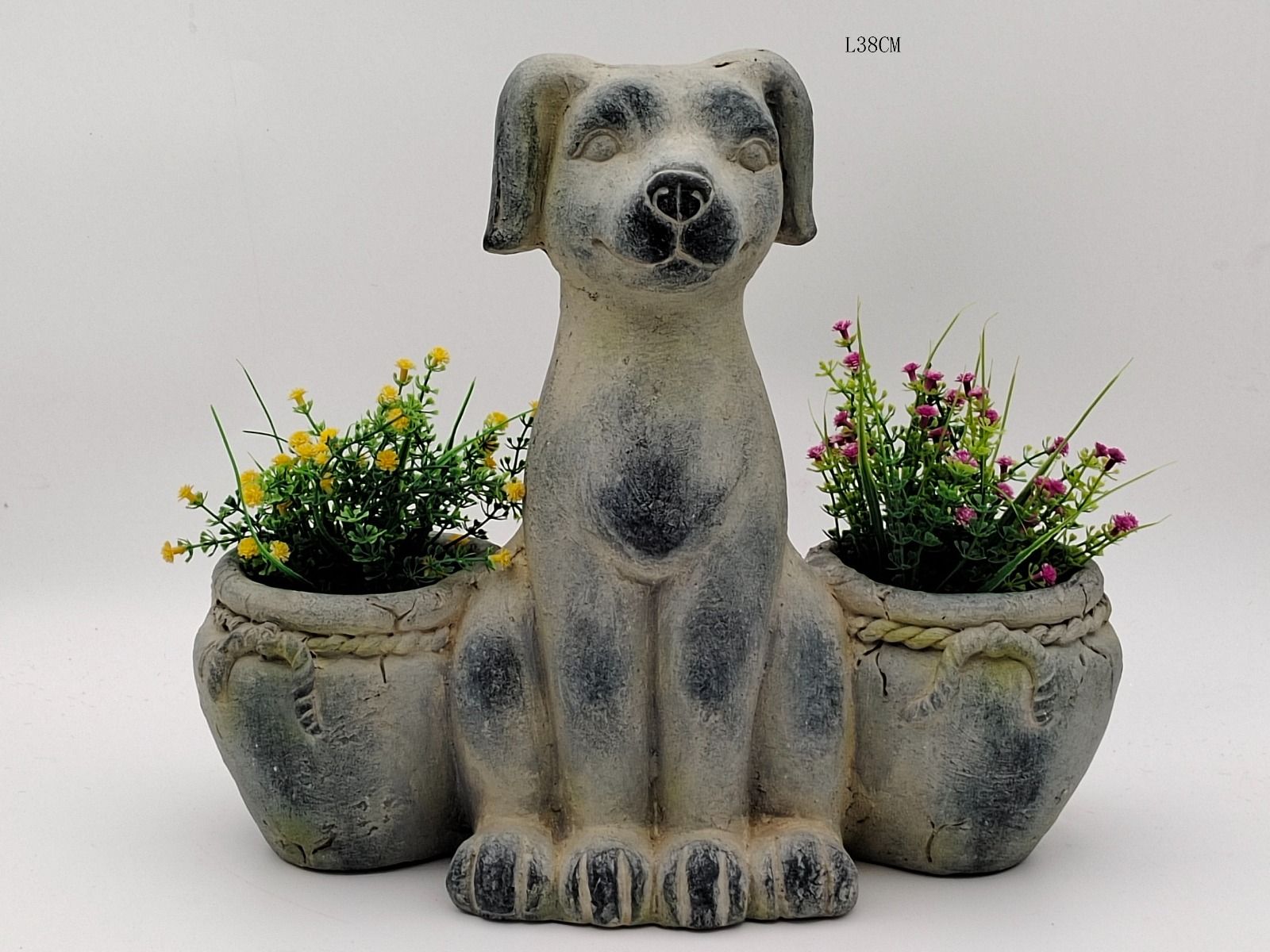 Dog with pots Planter Main image
