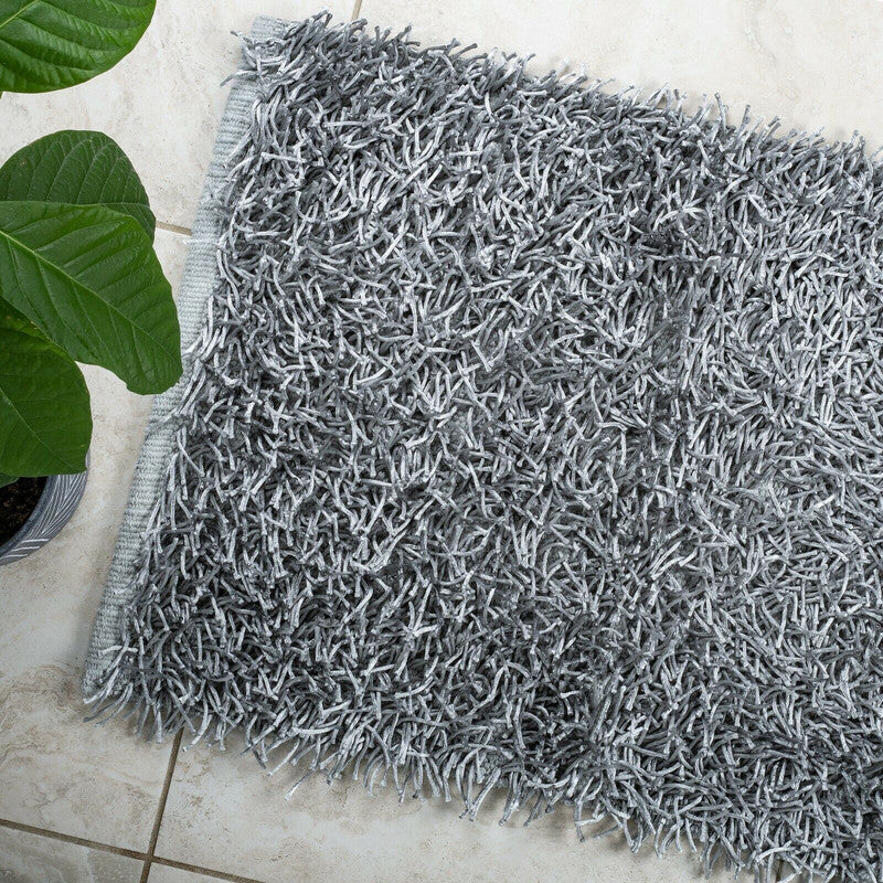Luxury High Pile Soft Non Slip Bathmat 50 x 80cm (Silver) Main image