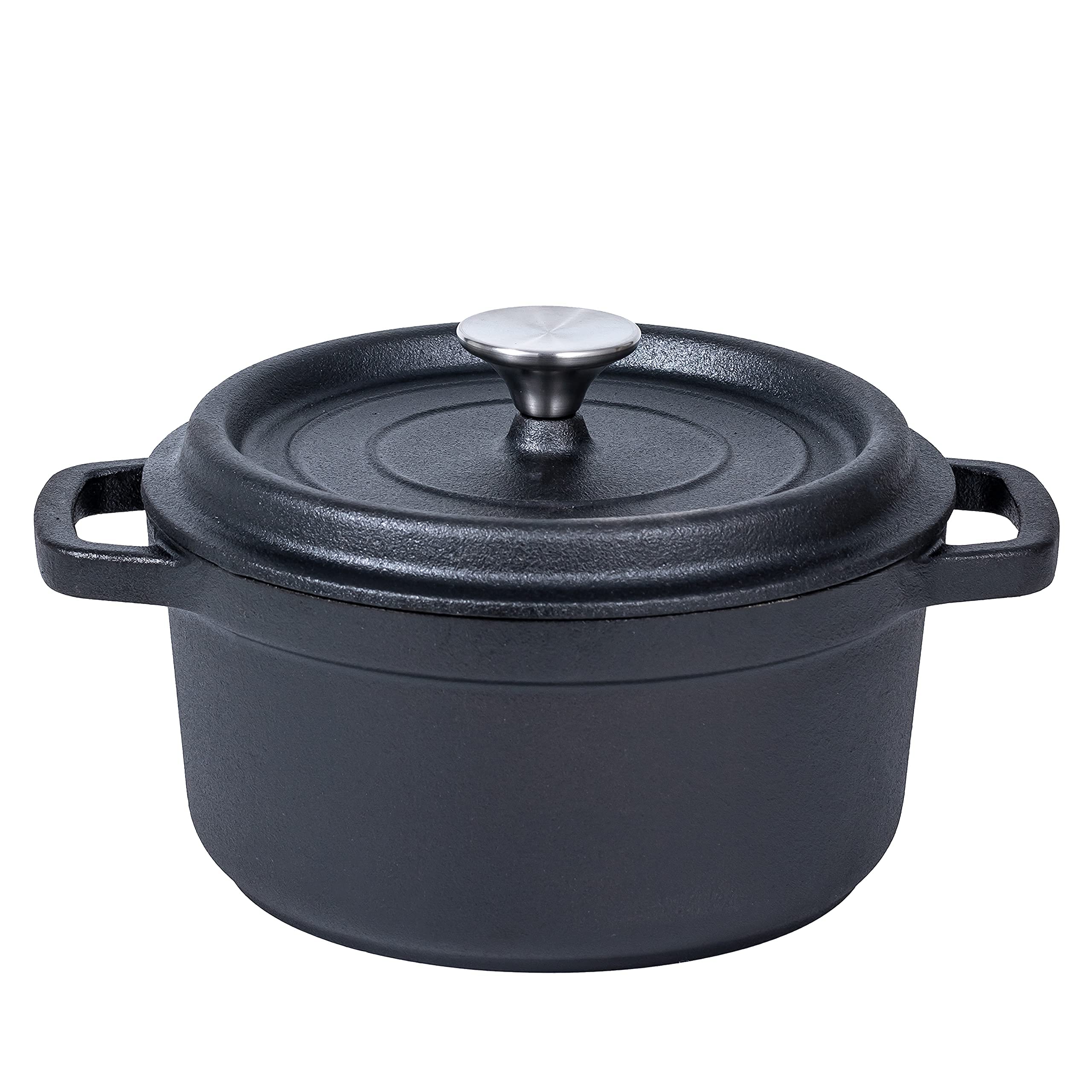 24cm NonStick Cast Iron Dutch Oven Handled Lidded Braising Pot Hauptbild