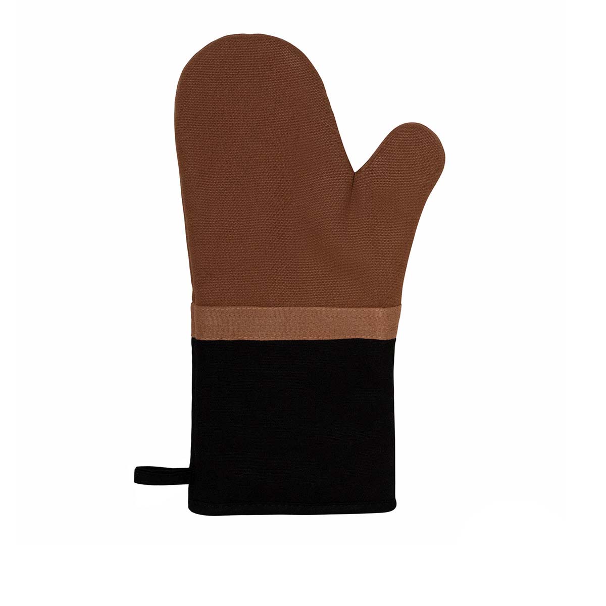 J Elliot Home Selby Cotton Oven Mitt 34 x 15 cm Ginger & Black Main image