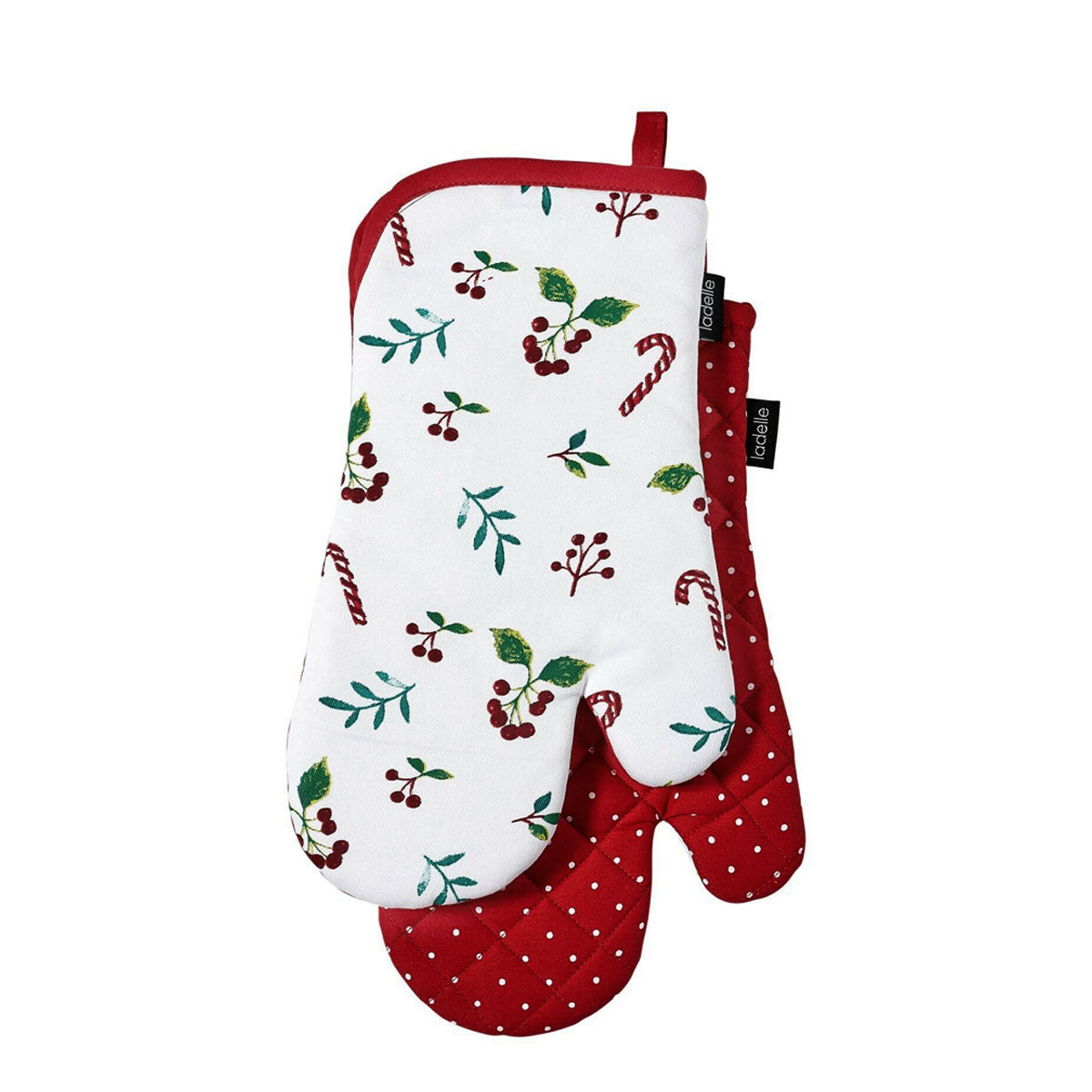 Ladelle Joyful Red Set of 2 Oven Mitts 18 x 33 cm Main image