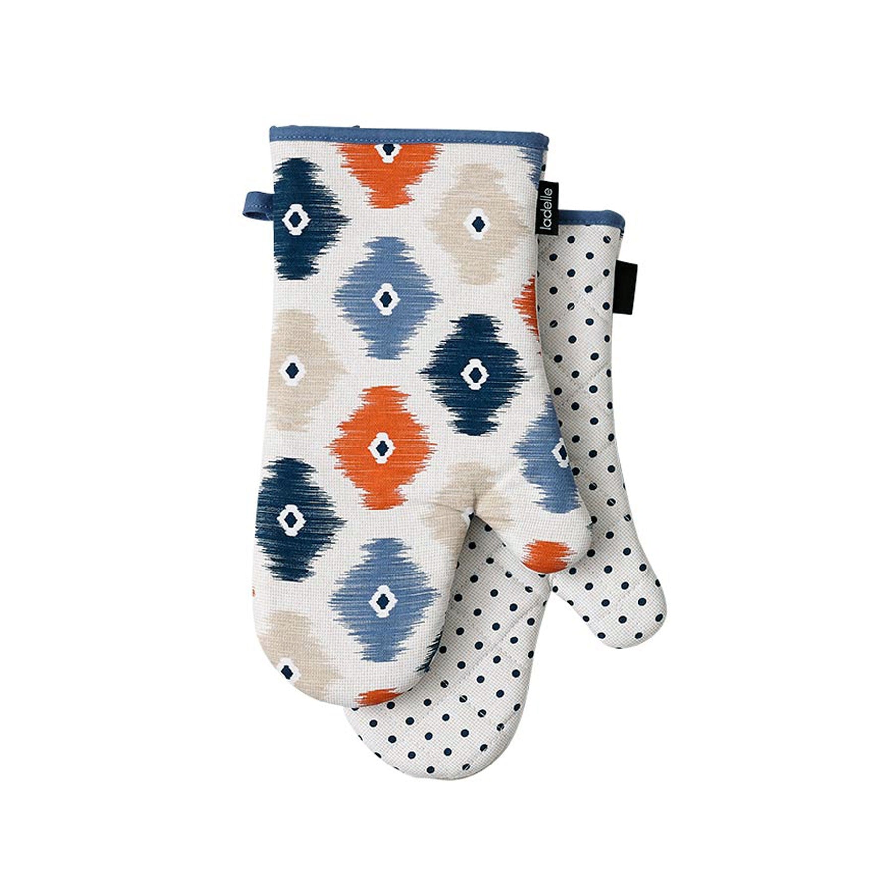 Ladelle Set of 2 - Mila Cotton Kitchen / BBQ Oven Mitts Main image