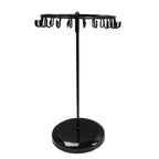 Iron Jewellery Rack Rotating Necklace Display Stand Jewellery Organiser Storage - Black