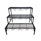Metal Plant Stand 3 Tier Garden Shelf Flower Pot Rack Indoor Outdoor Display
