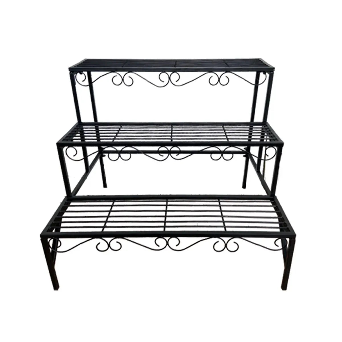 Metal Plant Stand 3 Tier Garden Shelf Flower Pot Rack Indoor Outdoor Display