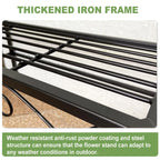 Metal Plant Stand 3 Tier Garden Shelf Flower Pot Rack Indoor Outdoor Display