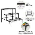 Metal Plant Stand 3 Tier Garden Shelf Flower Pot Rack Indoor Outdoor Display