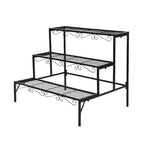 Metal Plant Stand 3 Tier Garden Shelf Flower Pot Rack Indoor Outdoor Display