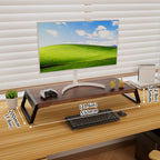 Desktop Monitor Elevated Stand Computer Riser Sturdy For Home Office Desk