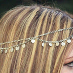 Bohemia Boho Gypsy Wafer Tassel Head Chain Headpiece Beauty Party Jewellery