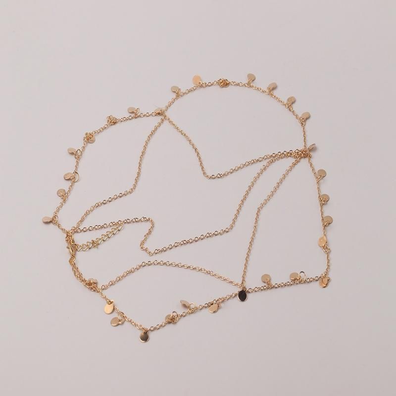 Bohemia Boho Gypsy Wafer Tassel Head Chain Headpiece Beauty Party Jewellery