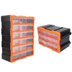 Tool Storage Bin Parts Organizer Drawers Cabinet Box Chest Plastic With Dividers - 12 Drawers