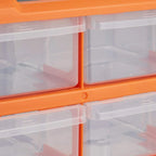 Tool Storage Bin Parts Organizer Drawers Cabinet Box Chest Plastic With Dividers - 18 Drawers