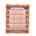 Tool Storage Bin Parts Organizer Drawers Cabinet Box Chest Plastic With Dividers - 18 Drawers