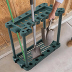 Tool Storage Rack Garden Shed Garage Organizer Handle Holder Wall Mount for Farm
