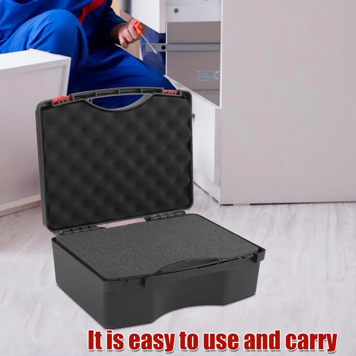 Multi-Functional Plastic Tool Box Portable Large Capacity Tool Storage Box