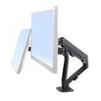 Dual Screen Gas-strut Monitor Stand Mount Desktop Bracket for LED/LC