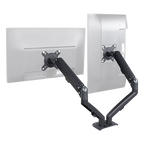 Dual Screen Gas-strut Monitor Stand Mount Desktop Bracket for LED/LC